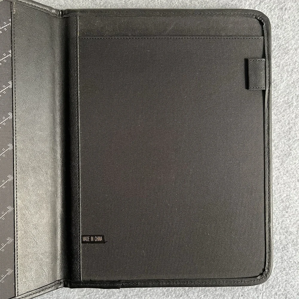 Florida Gators UF Bi-Fold Writing‎ Note Pad Folio Black Faux Leather Portfolio